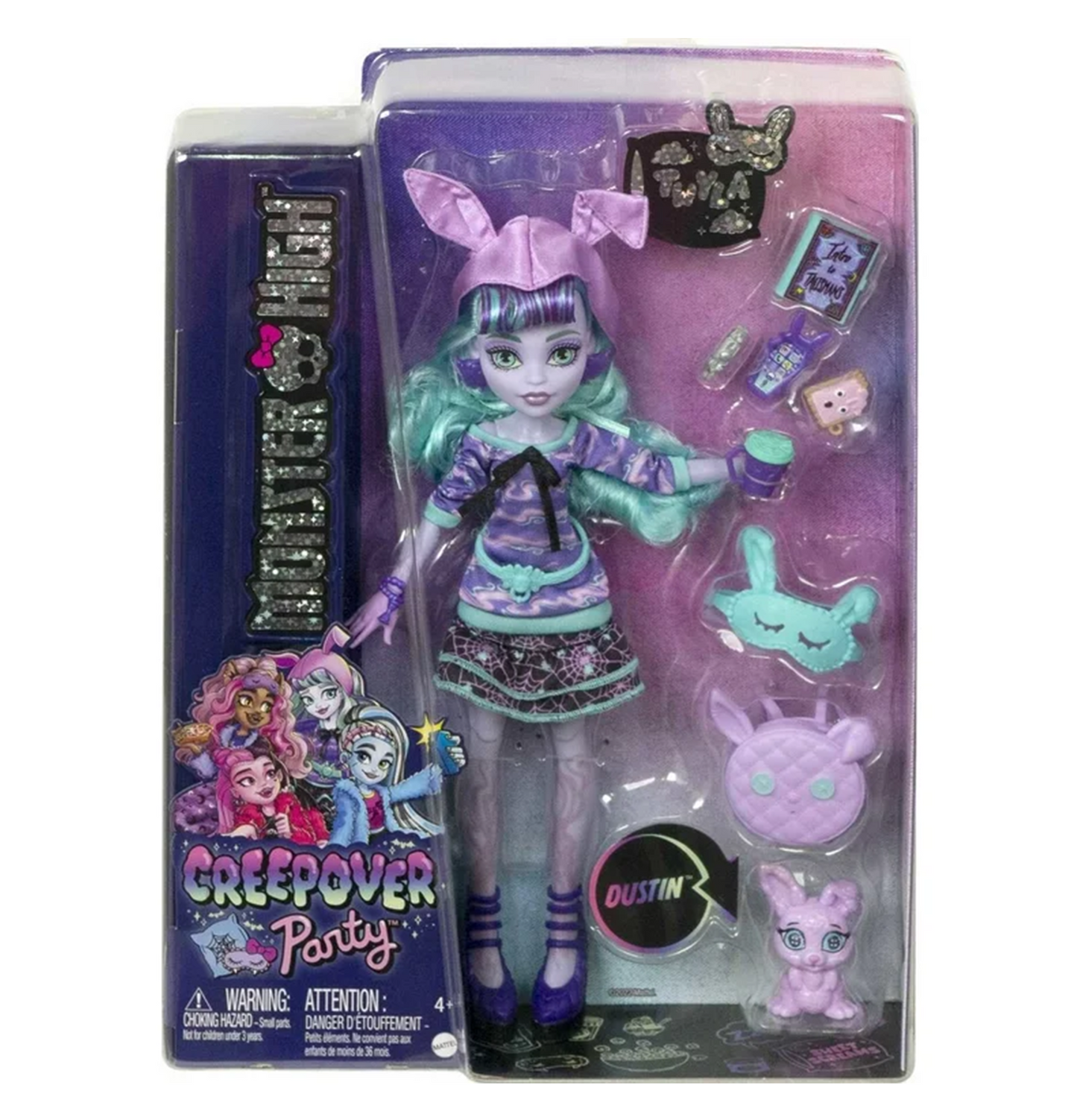 Monster High Creepover Party Twyla Fashion Doll with Pet Dust Bunny (Dustin)