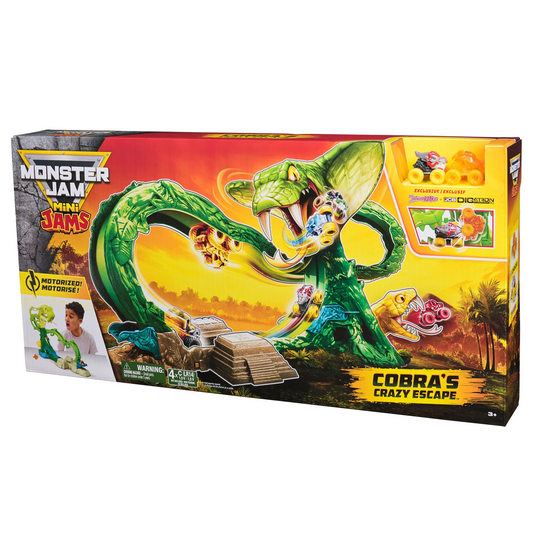 Monster Jam Mini Cobras Crazy Escape Toy Vehicle Playset