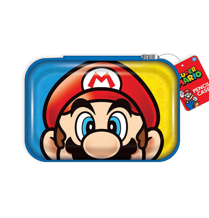 Nintendo Super Mario Multicolor Zipper Pencil Hard Case