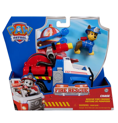 PAW Patrol Fire Rescue: Chase Rescue Fire Cruiser with Figure, Launcher & Accessories