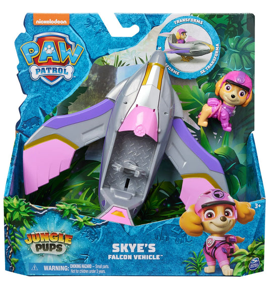 Paw Patrol Jungle Pups, Skye Falcon Vehicle with Figure