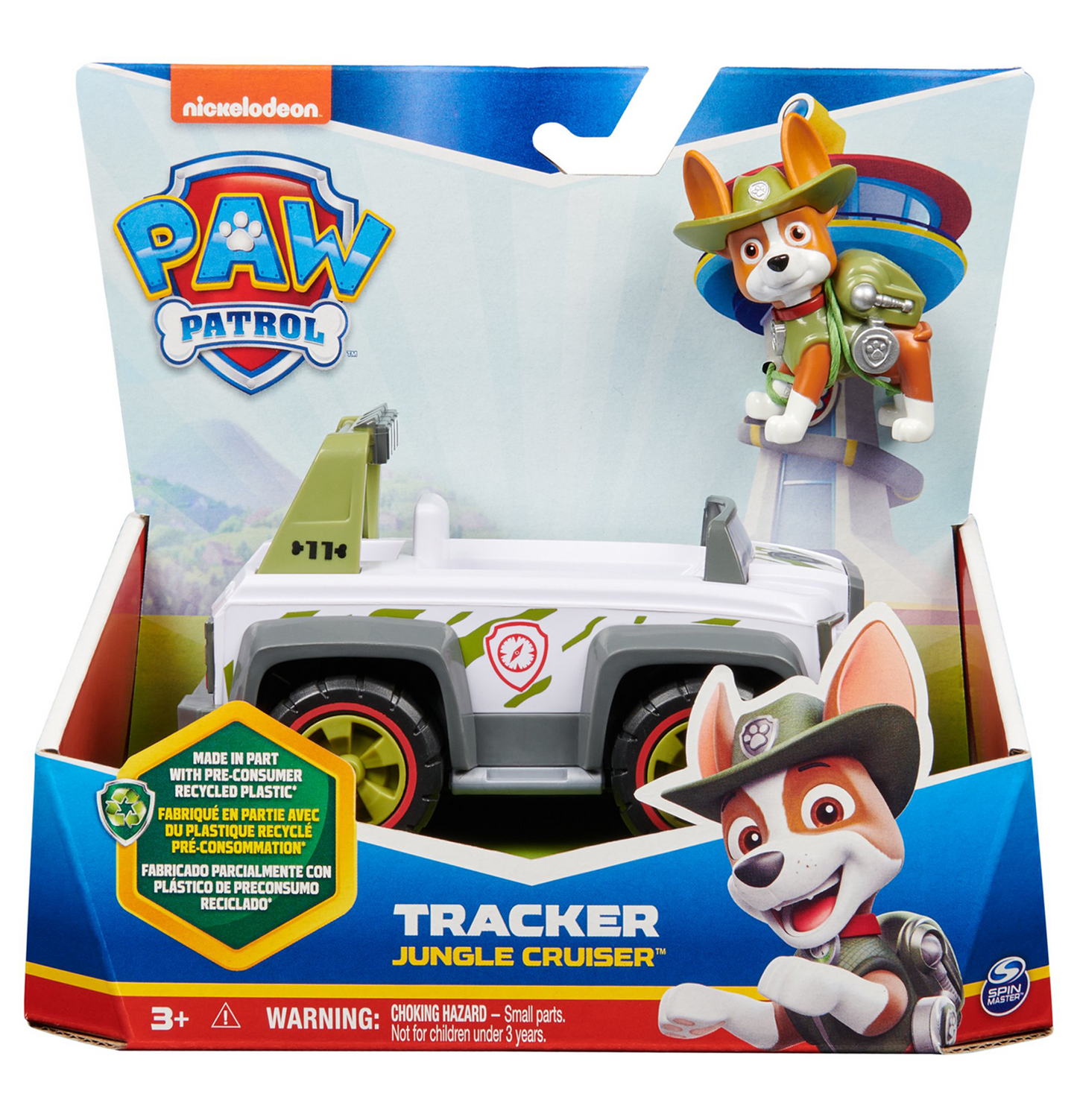 Paw Patrol Tracker Jungle Cruiser Vehicle with Figure