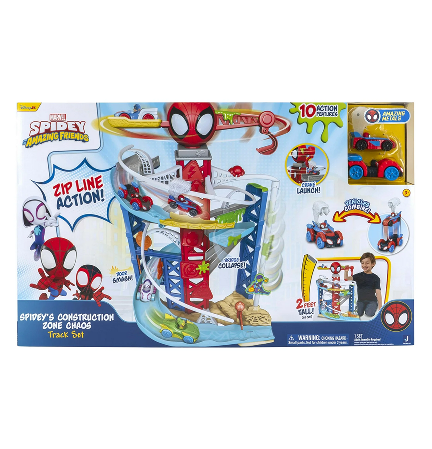 Spidey and His Amazing Friends Construction Zone Chaos Track Set