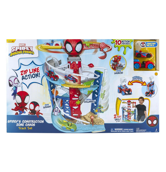 Spidey and His Amazing Friends Construction Zone Chaos Track Set