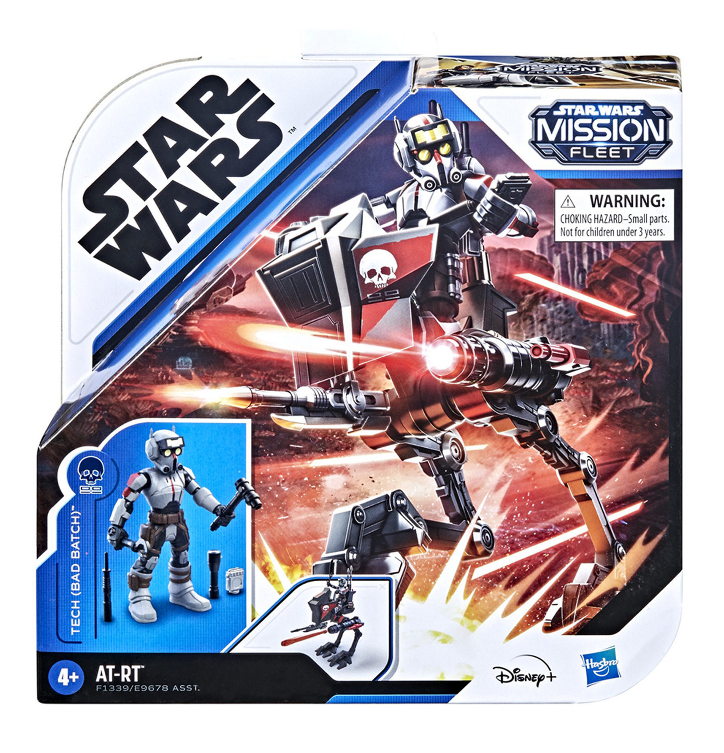 Star Wars Mission Fleet Expedition AT-RT with Tech (Bad Batch) Figure & Vehicle