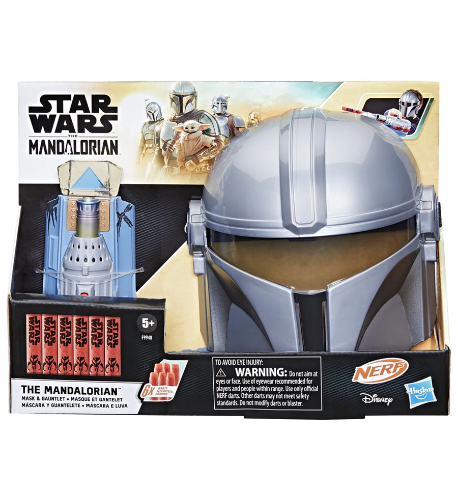 Star Wars Nerf The Mandalorian Mask & Gauntlet Blaster Set