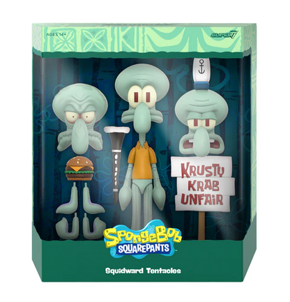 Super7 ULTIMATES! SpongeBob SquarePants- Squidward Action Figure