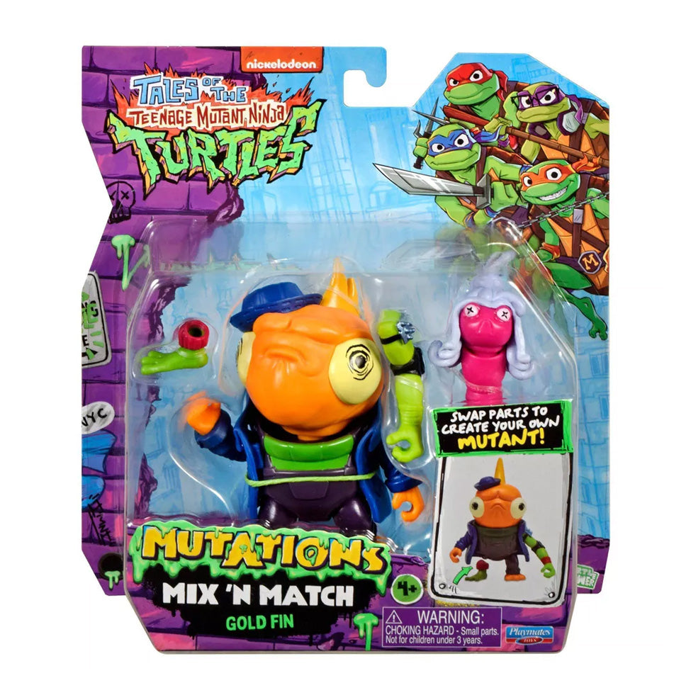 Tales of Teenage Mutant Ninja Turtles Mutations Mix and Match Gold Fin Action Figure