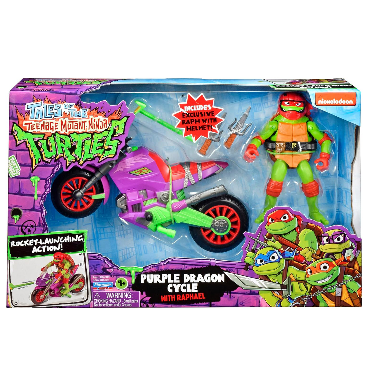 Tales of Teenage Mutant Ninja Turtles: Purple Dragon Battle Cycle with Exclusive Raphael Figure