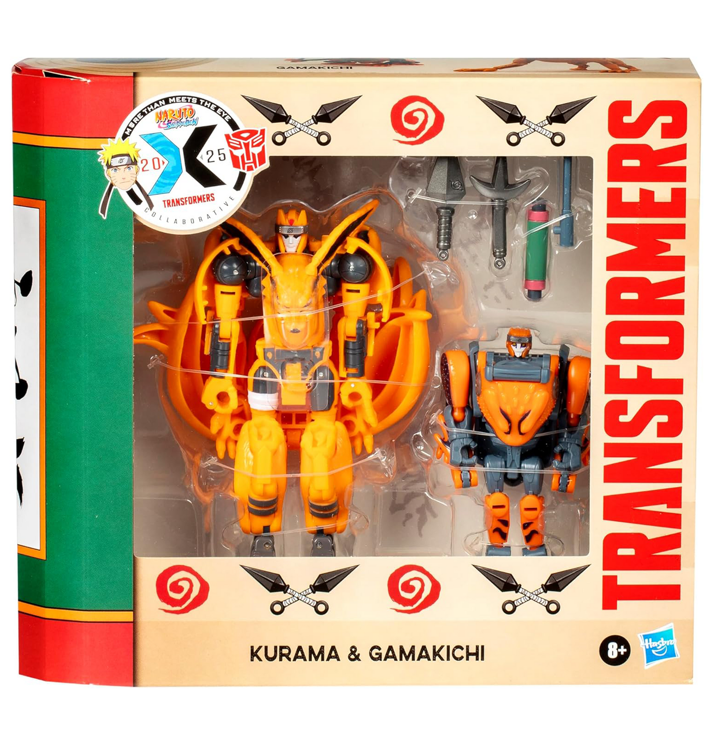 Transformers Collaborative Naruto: Shippuden x Transformers Kurama & Gamakichi Figure Set