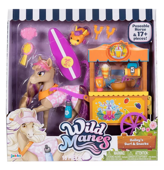 Wild Manes Bailye's Surf & Snacks Playset