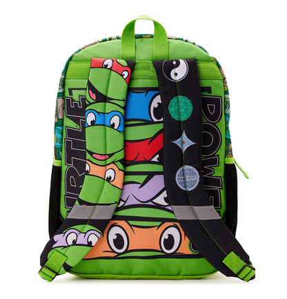 Teenage Mutant Ninja Turtles Kids Pizza Print 17" Laptop Backpack