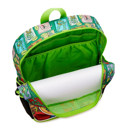 Teenage Mutant Ninja Turtles Kids Pizza Print 17" Laptop Backpack