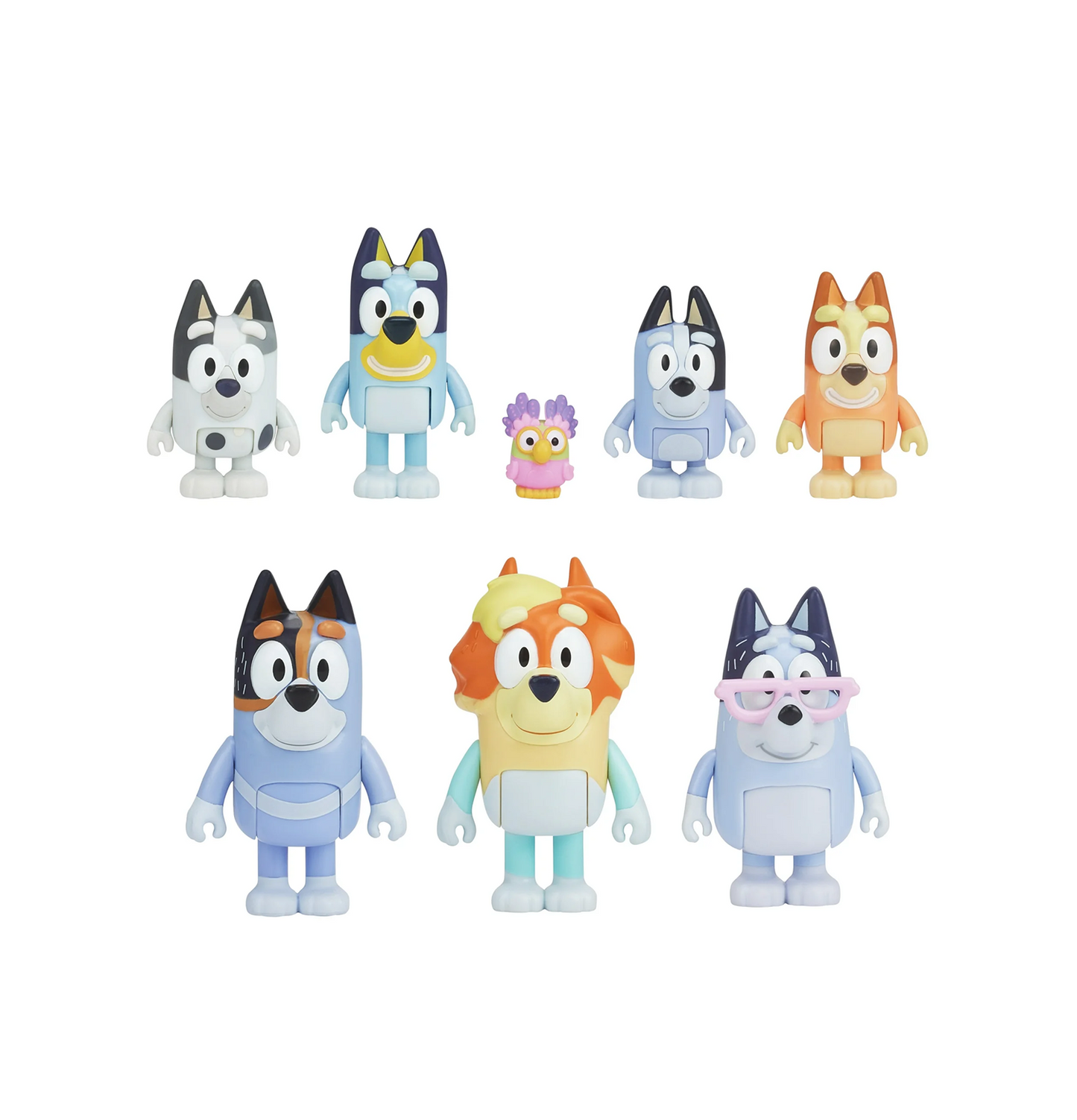 Bluey Extended Family Heeler Mini Figure 8-Pack