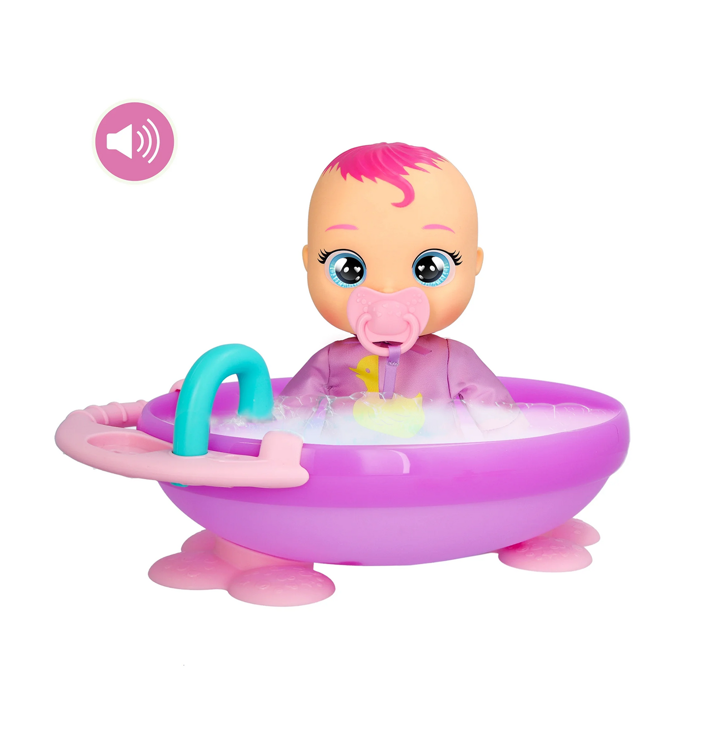 Cry Babies Newborn My First Bath Zoe Baby Doll 6pc Set w/ Bathtub