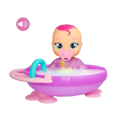 Cry Babies Newborn My First Bath Zoe Baby Doll 6pc Set w/ Bathtub