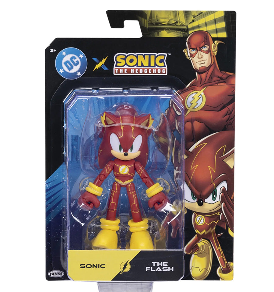 DC X Sonic the Hedgehog 5” Sonic as The Flash Action Figure