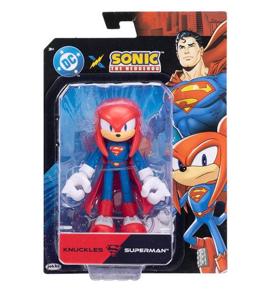 DC X Sonic the Hedgehog 5” Knuckles as Superman Action Figure