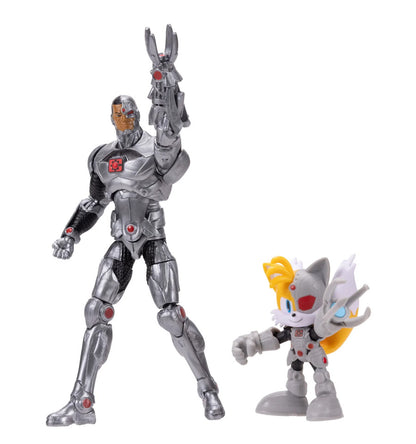 DC X Sonic the Hedgehog Tails and Cyborg Action Figure