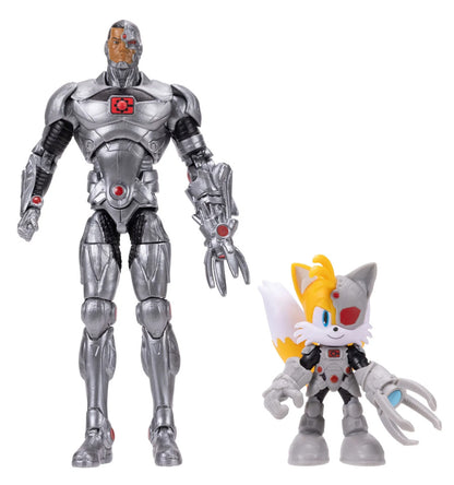 DC X Sonic the Hedgehog Tails and Cyborg Action Figure