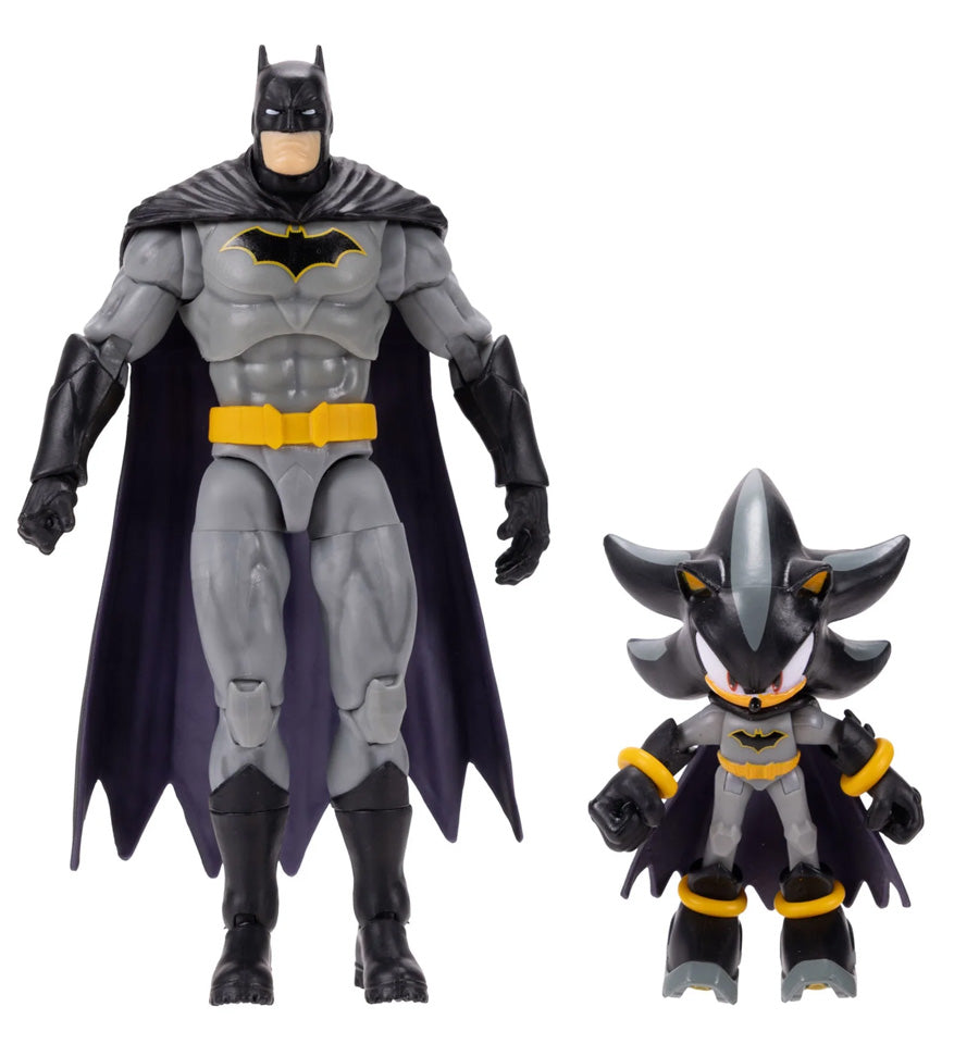 DC X Sonic the Hedgehog Shadow as Batman & Batman Action Figure