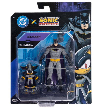 DC X Sonic the Hedgehog Shadow as Batman & Batman Action Figure