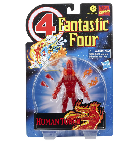 Marvel Legends Series Retro Fantastic Four The Human Torch Action Figure