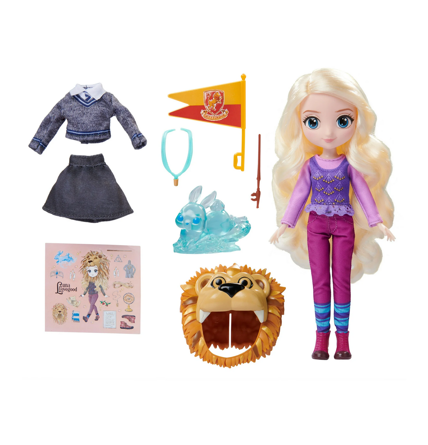 Wizarding World Harry Potter, 8-inch Luna Lovegood Collectible Fashion Doll Gift Set