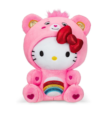 Hello Kitty Dressed as Cheer Bear Care Bears 9" Fun-Size Plush