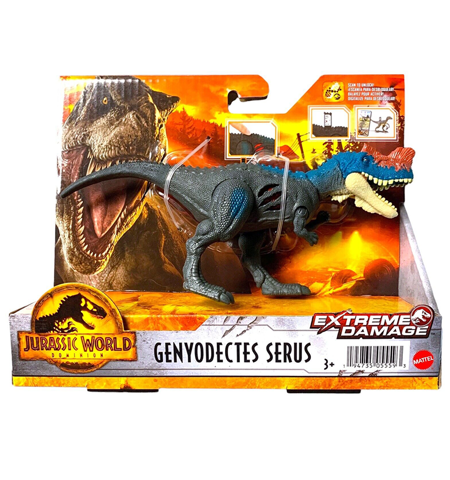 Jurassic World Dominion Extreme Damage Genyodectes Serus Dinosaur Action Figure