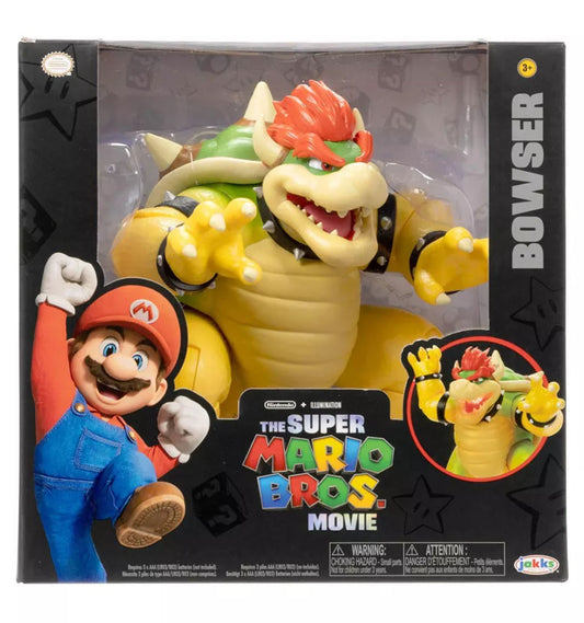 Nintendo The Super Mario Bros. Movie Bowser Figure with Fire Breathing Effect