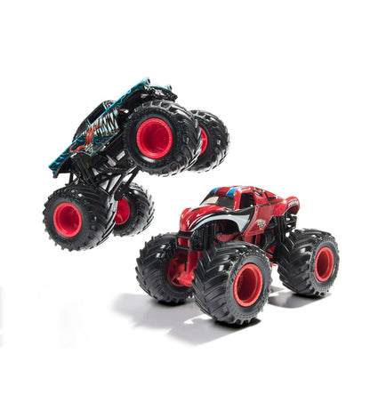 Monster Jam, Marvel Official Venom vs. The Amazing Spider-Man Die-Cast Monster Trucks, 1:64 Scale