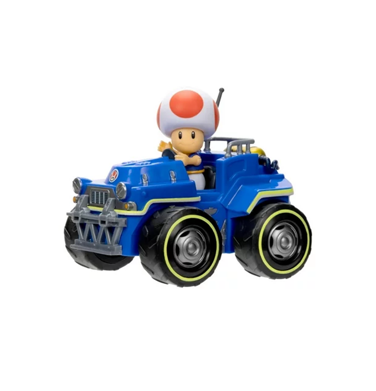 Super Mario Bros. The Movie Pull Back Racers Toad Figure & Vehicle