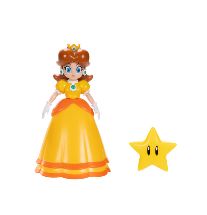 World of Nintendo Daisy 4" Figure with Super Star