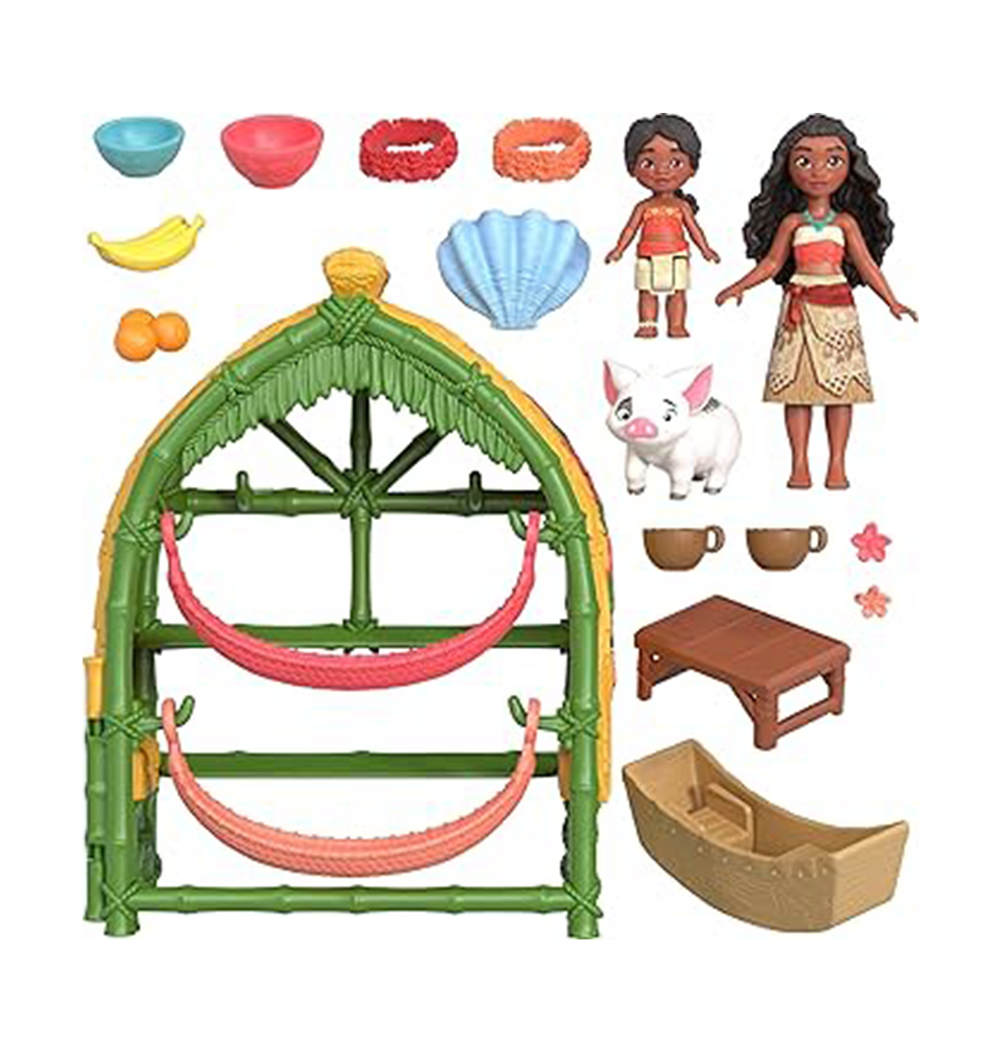 Disney Moana 2, Moana & Simea Village Home Playset