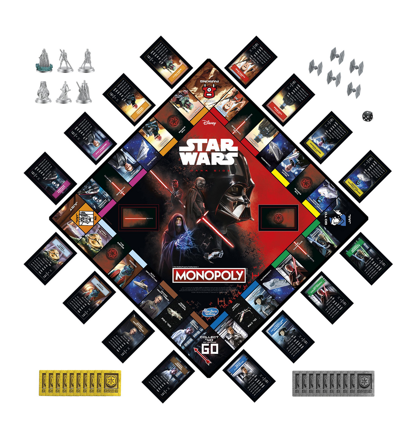 Monopoly Disney Star Wars Dark Side Edition Board Game