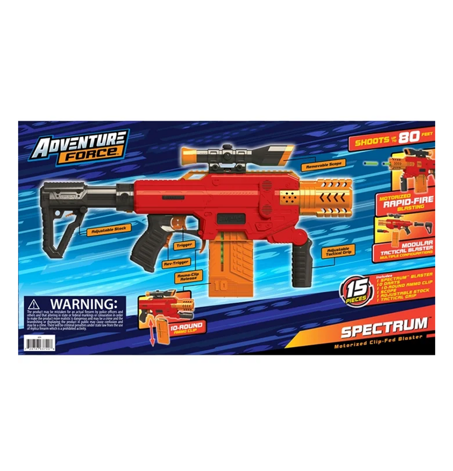 Adventure Force Spectrum, Motorized Clip-Fed Semi-Auto Blaster