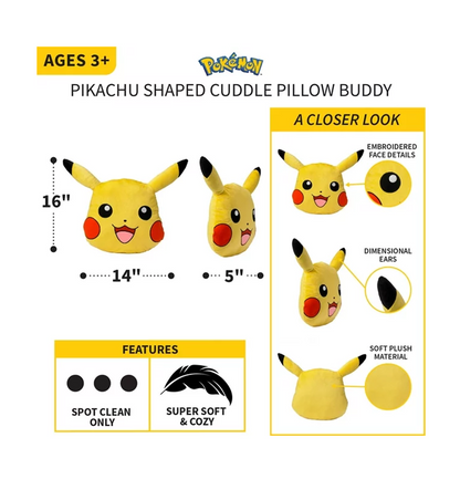 Pokémon Pikachu Kids Pillow