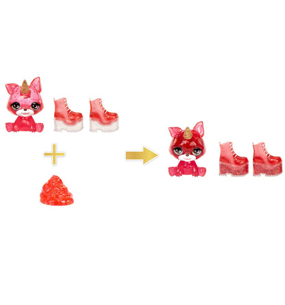 Rainbow High Ruby with Slime Kit & Pet, 11” Doll, Red