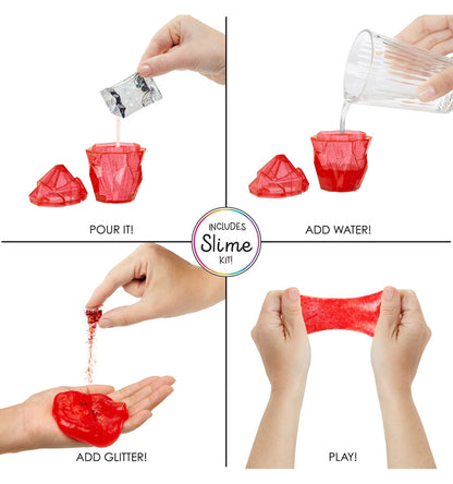 Rainbow High Ruby with Slime Kit & Pet, 11” Doll, Red