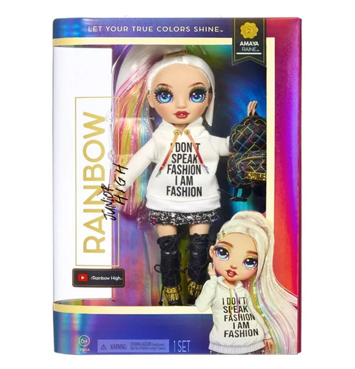 Rainbow High Jr High Amaya Raine- 9-inch Rainbow Fashion Doll