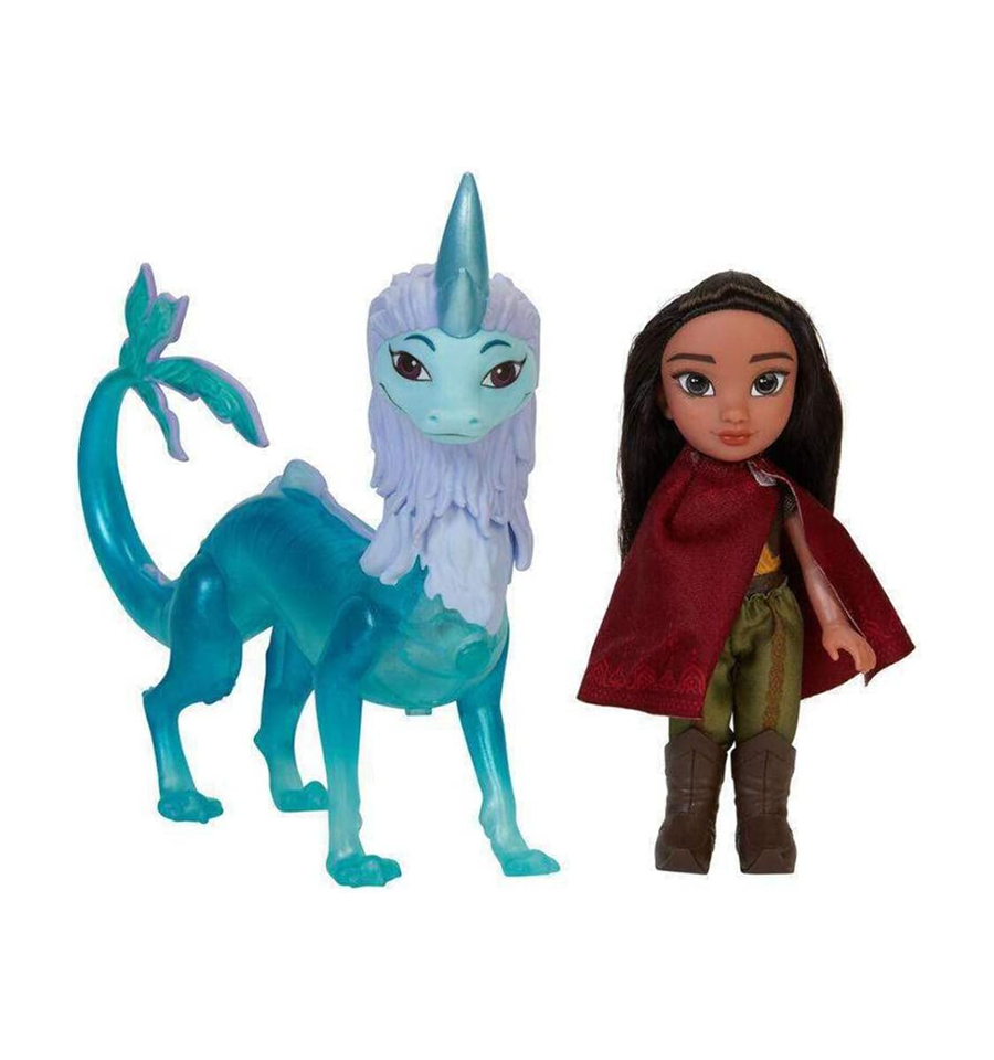 Disney Raya and The Last Dragon Petite 6" Raya Doll and Feature Sisu Dragon Figure Set
