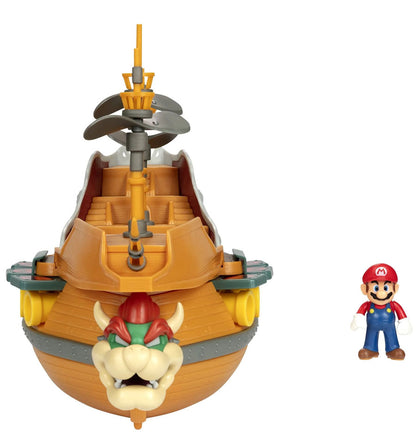 Nintendo Super Mario Deluxe Bowsers Airship 2.5 inch Action Figure Playset
