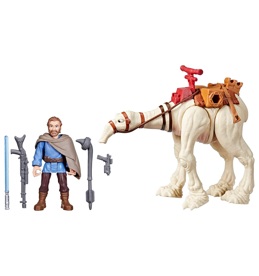 Star Wars Mission Fleet Tatooine Trek, Ben Kenobi with Eopie Action Figures