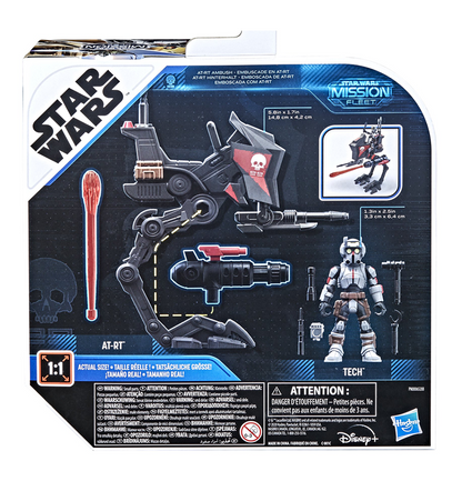 Star Wars Mission Fleet Expedition AT-RT with Tech (Bad Batch) Figure & Vehicle