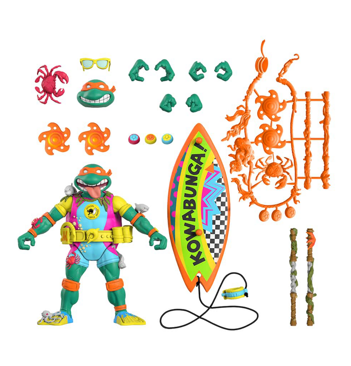 Teenage Mutant Ninja Turtles ULTIMATES!  Sewer Surfer Mike Action Figure