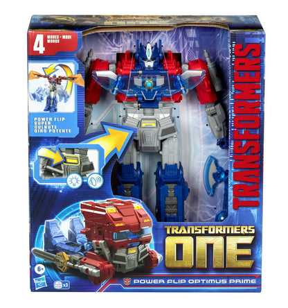 Transformers One Power Flip Optimus Prime (Orion Pax) Action Figure