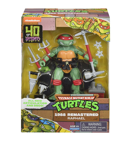 Teenage Mutant Ninja Turtles 40th Anniversary 1988 Remastered Raphael Action Figure