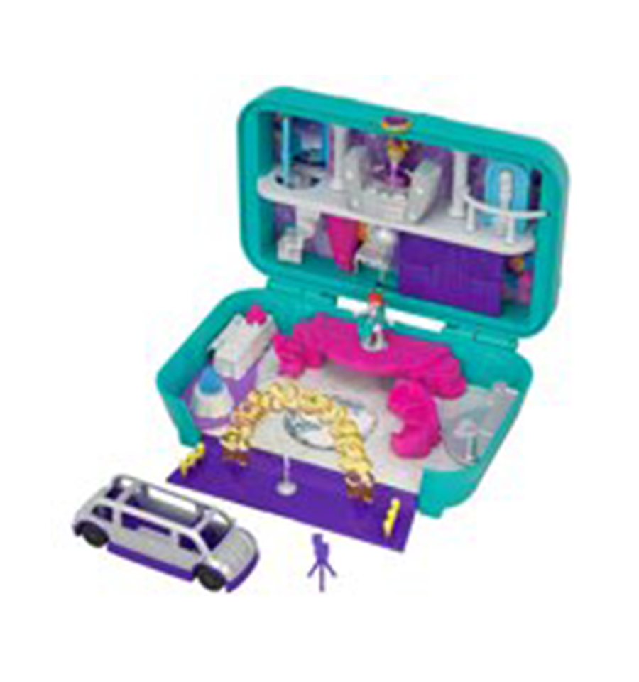 Polly Pocket Hidden Places Dance Par-taay! Case Playset