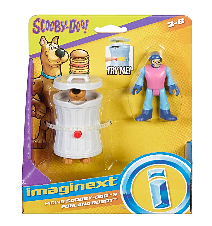 Fisher-Price Imaginext Doo Hiding Scooby & Funland Robot Figures